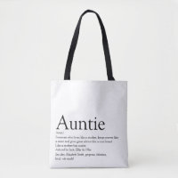 World's Best Ever Aunt, Auntie Definition Modern