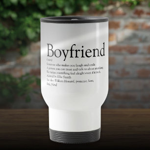 Worlds Best Ever Boyfriend Definition Fun Travel Mug