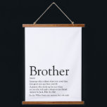 World's Best Ever Brother Definition Hanging Tapestry<br><div class="desc">Personalize for your brother to create a unique gift. A perfect way to show him how amazing he is every day. Designed by Thisisnotme©</div>