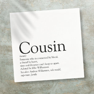 World's Best Ever Cousin Definition Napkins