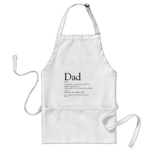 World's Best Ever Dad Daddy Father Definition Fun Adult Apron