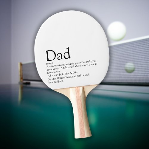 Worlds Best Ever Dad Daddy Father Definition Ping Pong Paddle