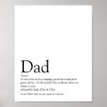 World's Best Ever Dad, Daddy, Father Definition Poster<br><div class="desc">Personalize for your special dad,  daddy or father to create a unique gift for Father's day,  birthdays,  Christmas or any day you want to show how much he means to you. A perfect way to show him how amazing he is every day. Designed by Thisisnotme©</div>