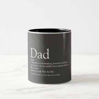 World's Best Ever Dad, Daddy, Father Definition Two-Tone
Coffee Mug