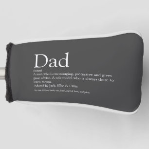 World's Best Ever Dad Father Definition Gray Golf Head Cover