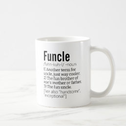World&#39;s Best Ever Funcle, Uncle Modern Definition Coffee Mug