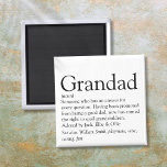 Worlds Best Ever Grandpa, Grandad, Papa Definition Magnet<br><div class="desc">Personalise for your special grandpa,  grandad,  papa or pops to create a unique gift. A perfect way to show him how amazing he is every day. Designed by Thisisnotme©</div>
