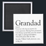Worlds Best Ever Grandpa, Grandad, Papa Definition Magnet<br><div class="desc">Personalise for your special grandpa,  grandad,  papa or pops to create a unique gift. A perfect way to show him how amazing he is every day. Designed by Thisisnotme©</div>