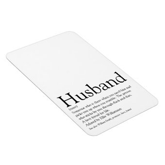 World's Best Ever Husband Definition Magnet | Zazzle