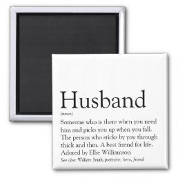 World&#39;s Best Ever Husband Definition Magnet