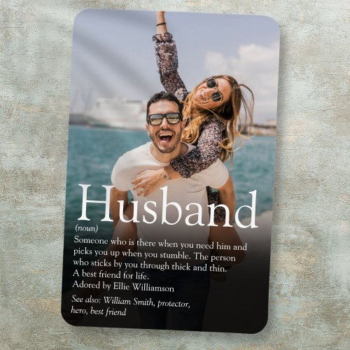 Worlds Best Ever Husband Definition Photo Magnet