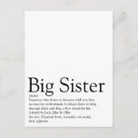 World's Best Ever Sister Definition Postcard<br><div class="desc">Personalise for your special sister or hermana (little or big) to create a unique gift. A perfect way to show her how amazing she is every day. Designed by Thisisnotme©</div>