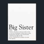 World's Best Ever Sister Definition Postcard<br><div class="desc">Personalise for your special sister or hermana (little or big) to create a unique gift. A perfect way to show her how amazing she is every day. Designed by Thisisnotme©</div>
