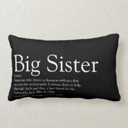 World&#39;s Best Ever Sister Definition Simple Modern Lumbar Pillow