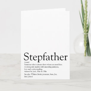 World's Best Ever Stepfather, Stepdad Definition Card