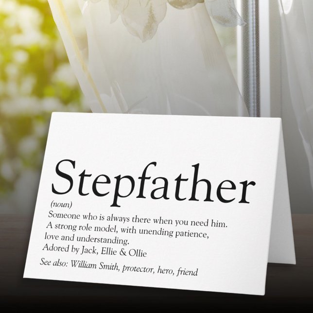 World's Best Ever Stepfather Stepdad Definition Card (World's Best Ever Stepfather Stepdad Definition Card
)