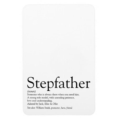 Worlds Best Ever Stepfather Stepdad Definition Magnet