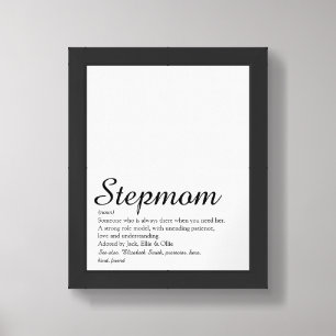 World's Best Ever Stepmom, Stepmother Definition Framed Art