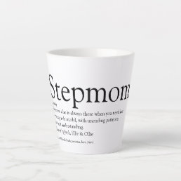 World&#39;s Best Ever Stepmom, Stepmother Definition Latte Mug