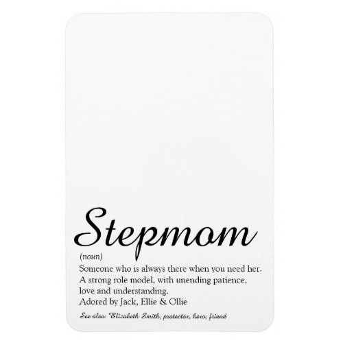 Worlds Best Ever Stepmom Stepmother Definition Magnet