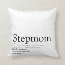 World&#39;s Best Ever Stepmom, Stepmother Definition Throw Pillow
