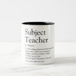World's Best Ever Teacher Definition Two-Tone Coffee Mug World's Best Ever Teacher Definition Two-Tone Coffee Mug