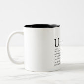 World's Best Ever Uncle, Funcle Modern Definition Two-Tone Coffee Mug (Left)