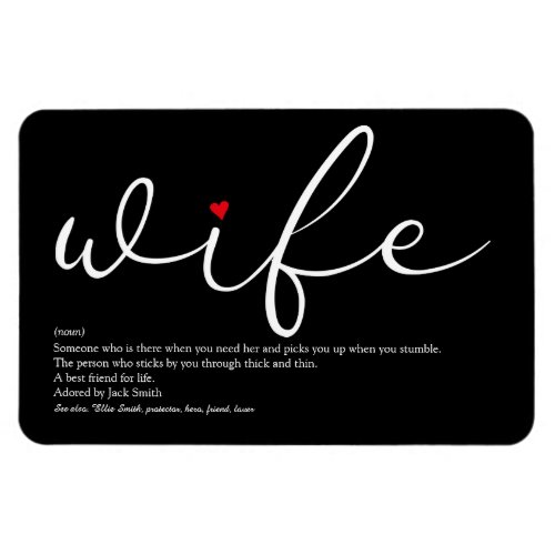 Worlds Best Ever Wife Definition Magnet