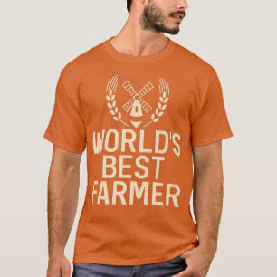 Worlds best Farmer Farm Lover Farming  T-Shirt