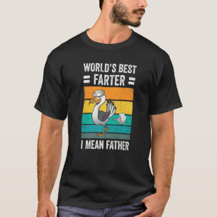 World's Best Farter Dad Jokes Seagull Father Fart T-Shirt