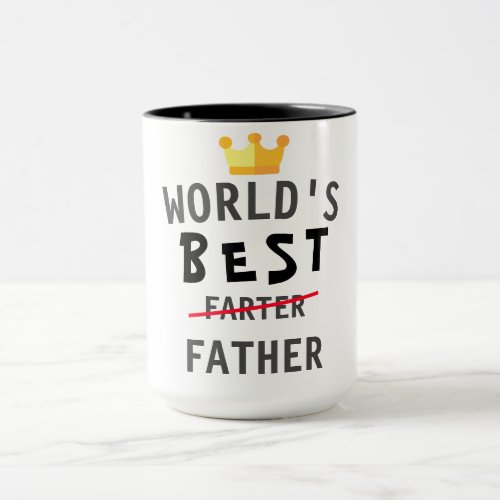 Worlds Best Farter Fathers Day Gift Funny Creative Mug