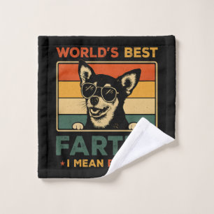 World's Best Farter I Mean Father Funny Dad Dog Bath Towel Set