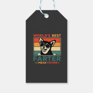 World's Best Farter I Mean Father Funny Dad Dog Gift Tags