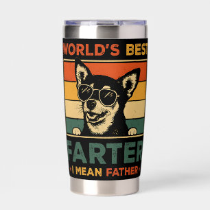 World's Best Farter I Mean Father Funny Dad Dog Insulated Tumbler