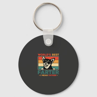 World's Best Farter I Mean Father Funny Dad Dog Keychain