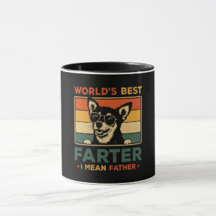World's Best Farter I Mean Father Funny Dad Dog Mug