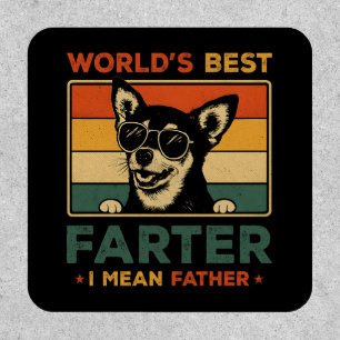 World's Best Farter I Mean Father Funny Dad Dog Patch