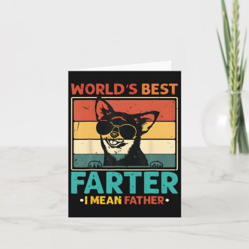 Worlds Best Farter I Mean Father Funny Fathers Day Card