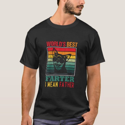 Worlds Best Farter I Mean Father Mens Best Dog Dad T_Shirt