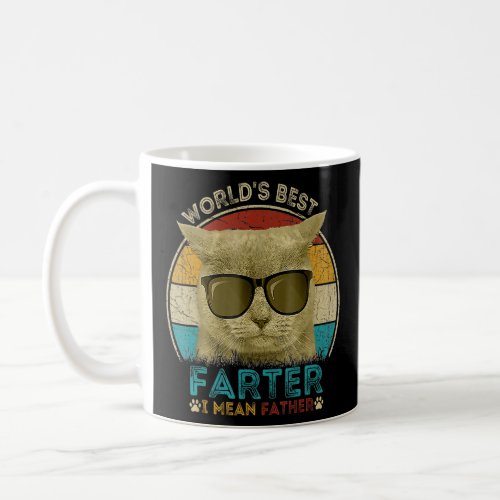 Worlds Best Farter I Mean Father t shirt Best Cat Coffee Mug