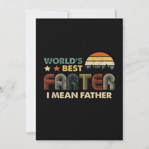 Worlds Best Farter I Mean Father Vintage
