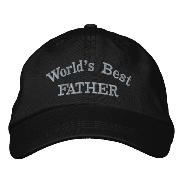 World's Best Father Embroidered Baseball Cap (Front)