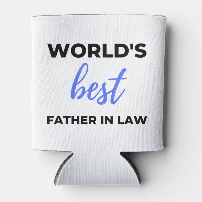 World's Best Father In Law 2 Can Cooler (Front)