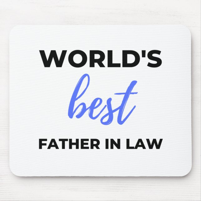 World's Best Father In Law 2 Mouse Pad (Front)