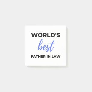 World's Best Father In Law 2 Post-it Notes