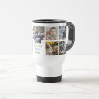World's Best Father Instagram Photo Collage Name Travel Mug