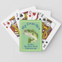 Vintage Rainbow Trout Fly Fishing Playing Cards