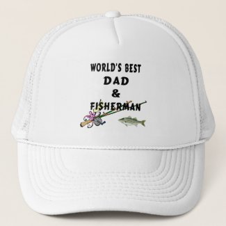 World's Best Dad Fishing Hats and Shirts