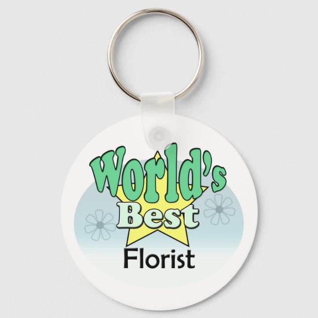 World's Best Florist Keychain (Front)