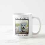 World's Best Foster Dad Paw Prints Pet Photo Frame Coffee Mug World's Best Foster Dad Paw Prints Pet Photo Frame Coffee Mug